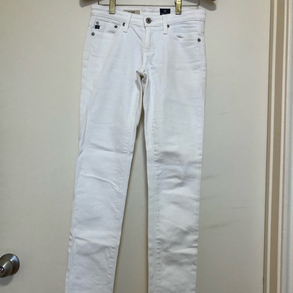 Anthropologie AG Adriano Goldschmied White Jeans Size 24